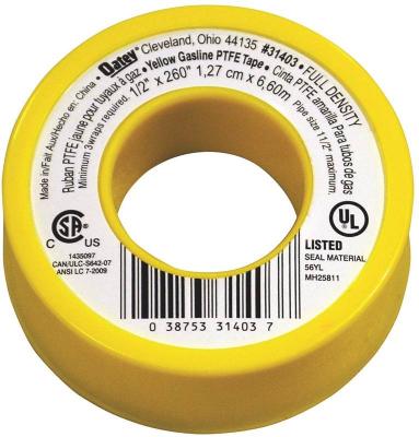1/2x260 Yellow Gas Thread Tape