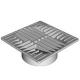 6" Square Grate Black